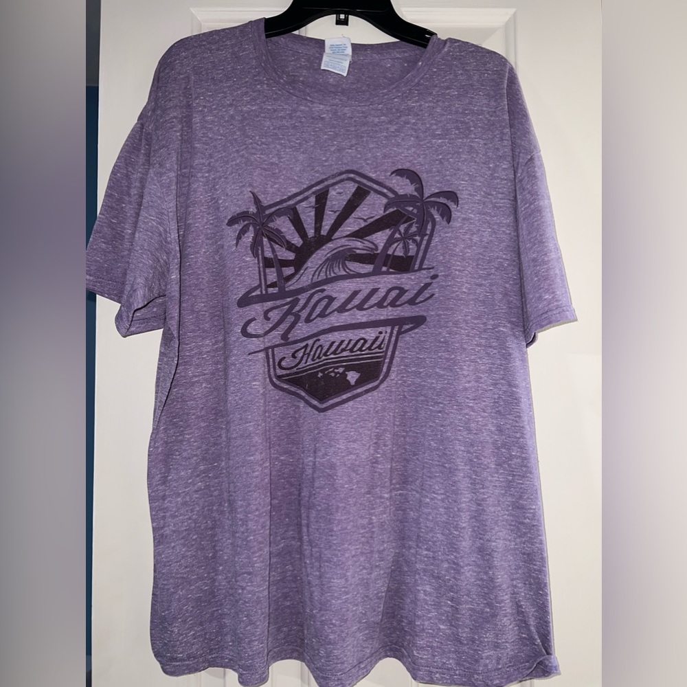 Purple short sleeve t-shirt from Hawaii. Size 2XL